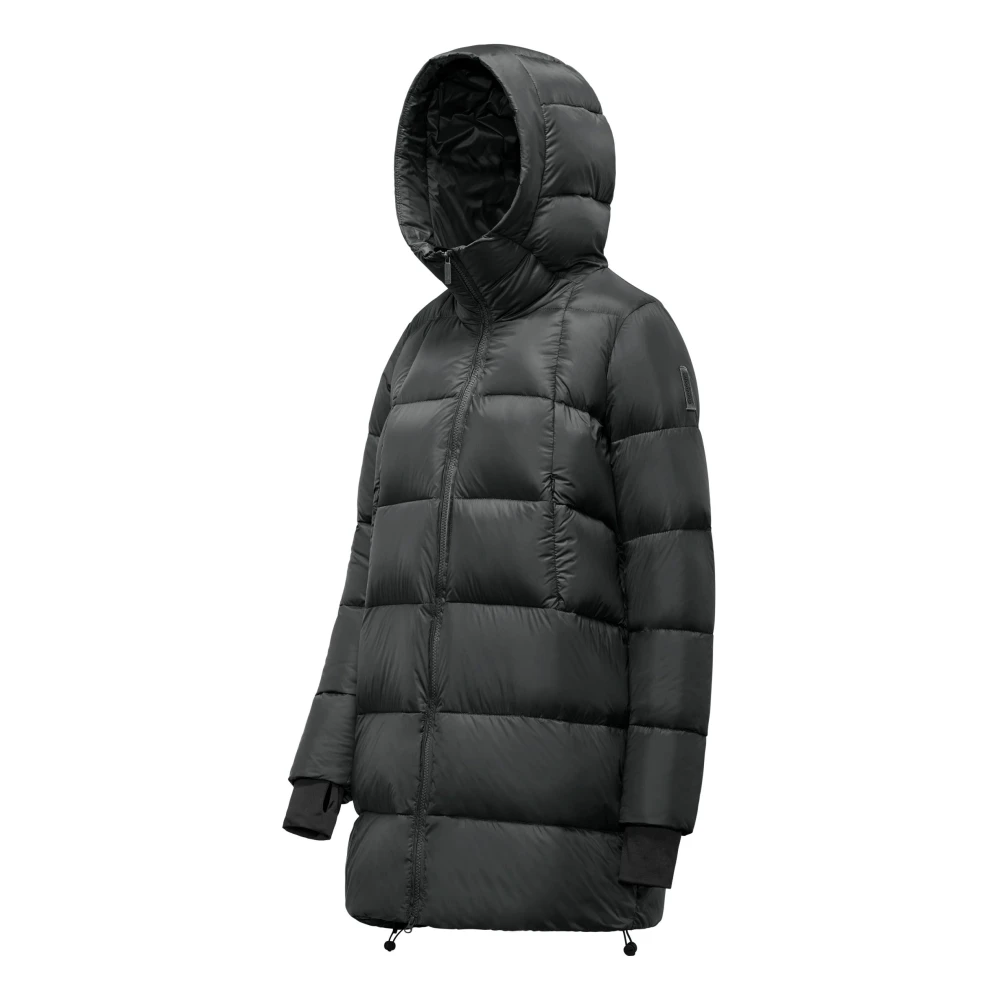 BomBoogie Nylon Donsjas met Capuchon Gray Dames