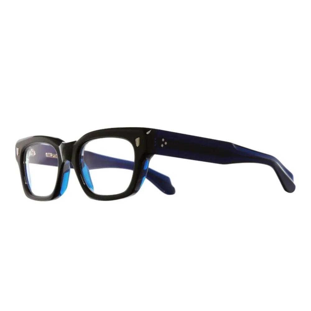 Cutler And Gross Stijlvolle Blauwe Acetaat Optische Bril Black Unisex