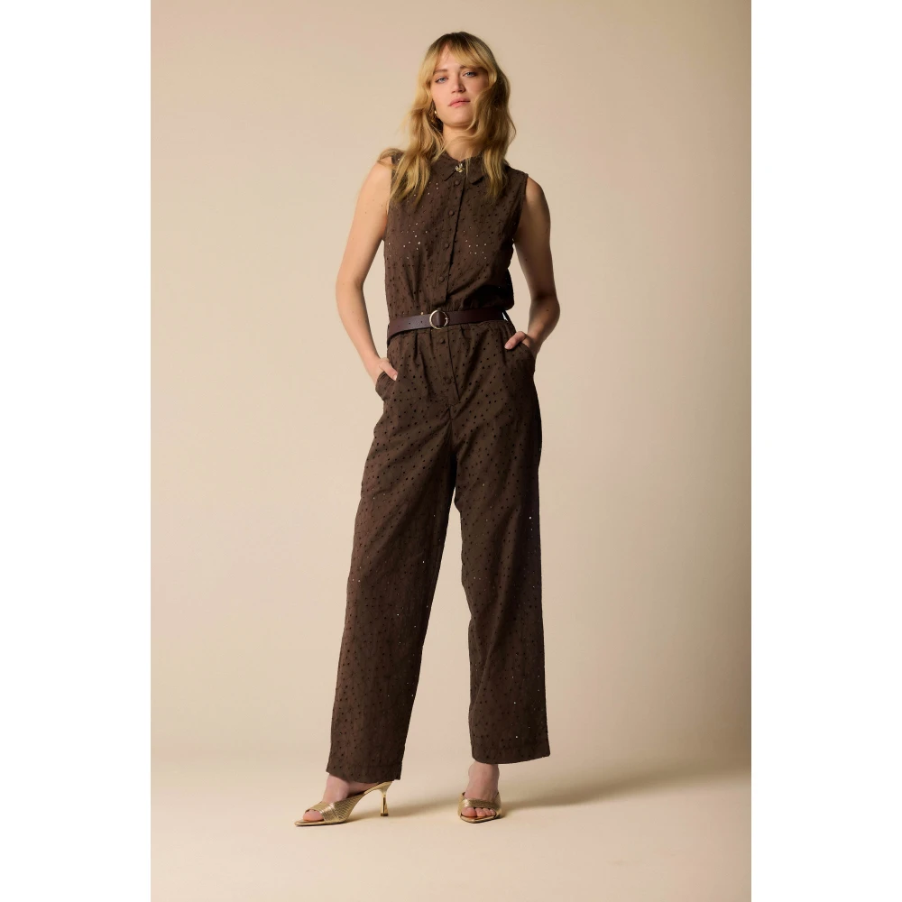 Kocca Stijlvolle Jumpsuits voor Vrouwen Brown Dames