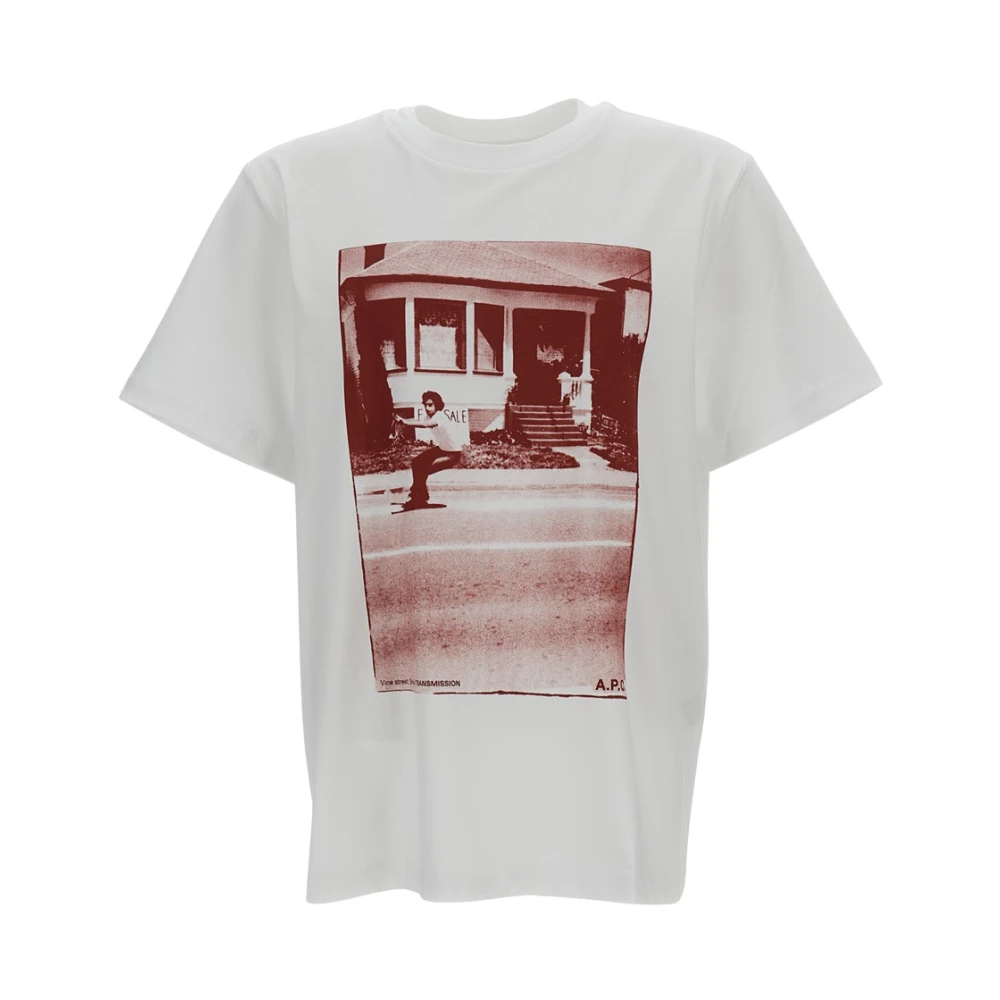 A.p.c. Men's White Maglietta Girocollo