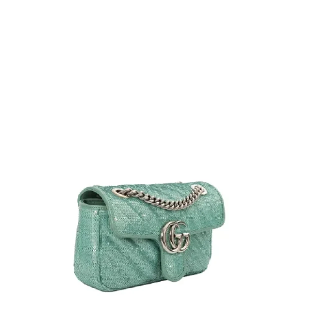Gucci Vintage Pre-owned Fabric gucci-bags Blue Dames