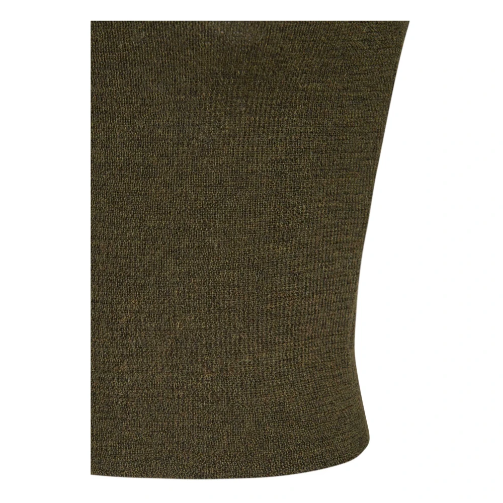 Cortana Alpaca Merino Jersey in Khaki Green Dames