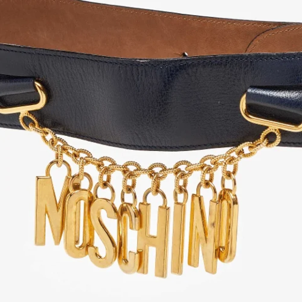 Moschino Pre-Owned Pre-owned Leather belts Blue Dames