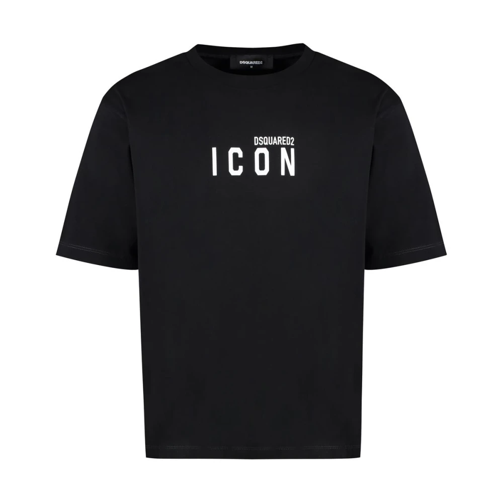 Dsquared2 Men's Black Icon Loose Fit T-Shirt - T-Shirts - Xl - Tops