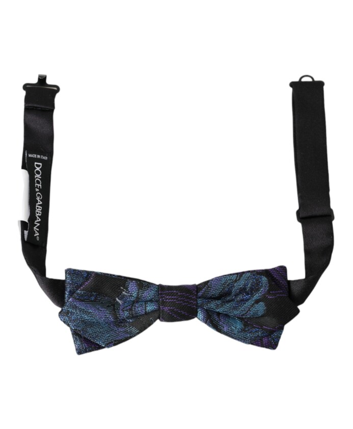 noir-bleu-papillon-reglable-cou