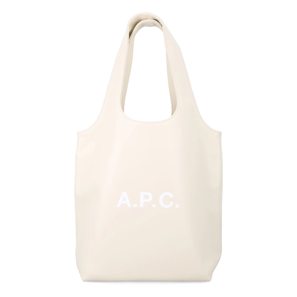 A.p.c. Unisex Beige Väskor One Size, Bomull, Ninon Small Tote