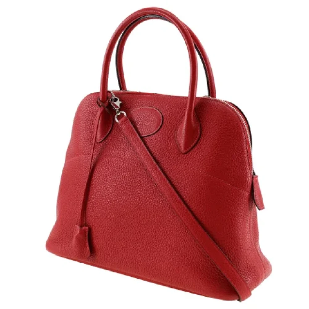 Hermès Vintage Pre-owned Leather handbags Red Dames