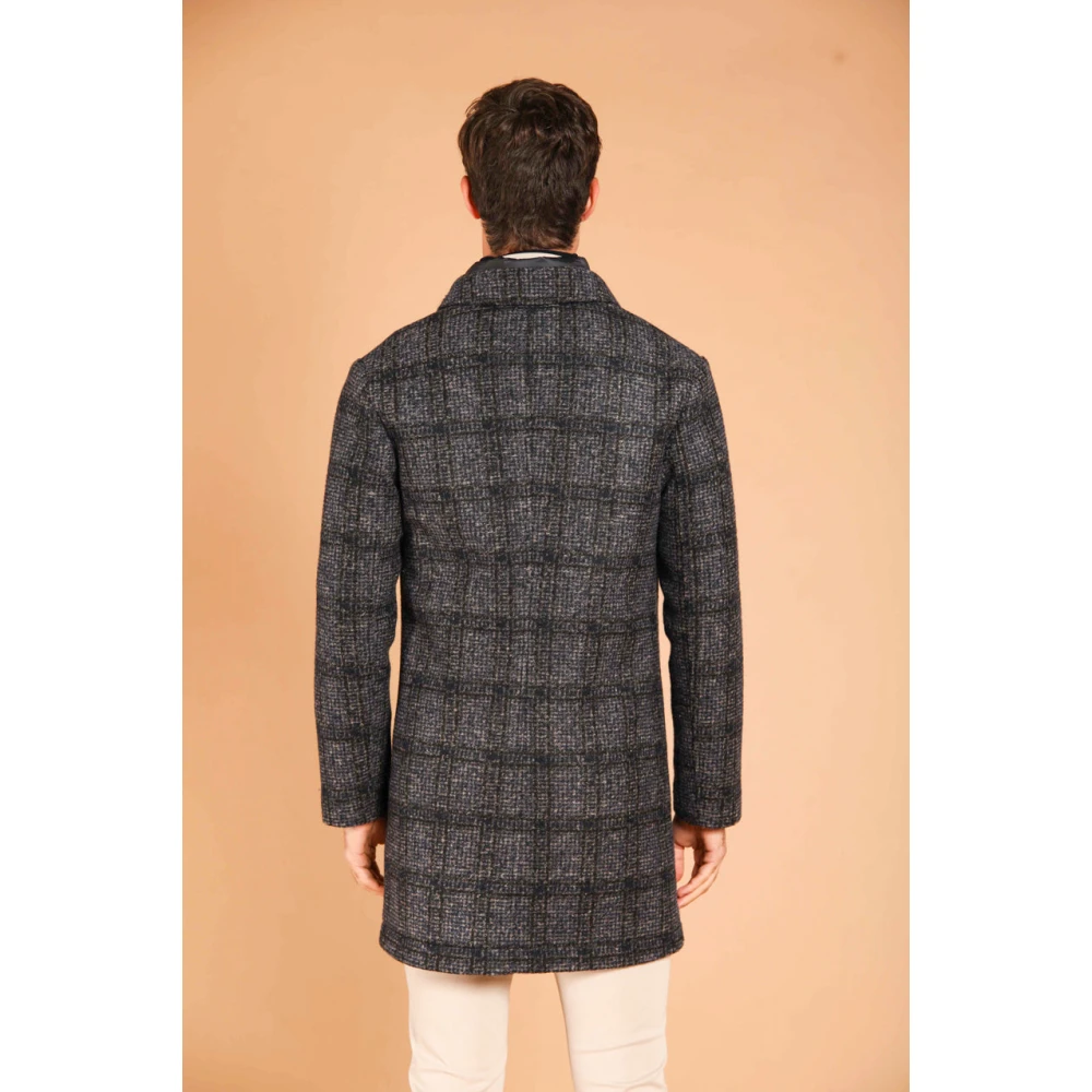 Mason's Heren wollen jas met schaduwpatroon Multicolor Heren