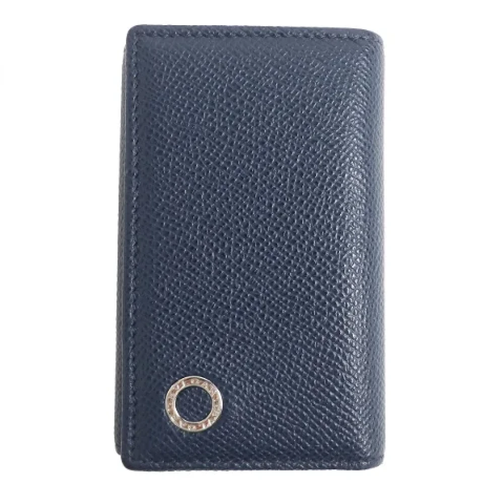 Bvlgari Vintage Pre-owned Canvas key-holders Blue Heren