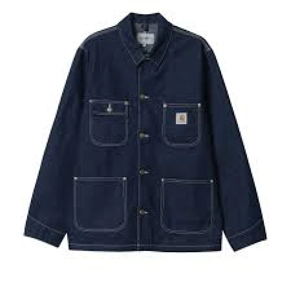 Carhartt WIP Stijlvolle jas voor dagelijks gebruik Blue Heren