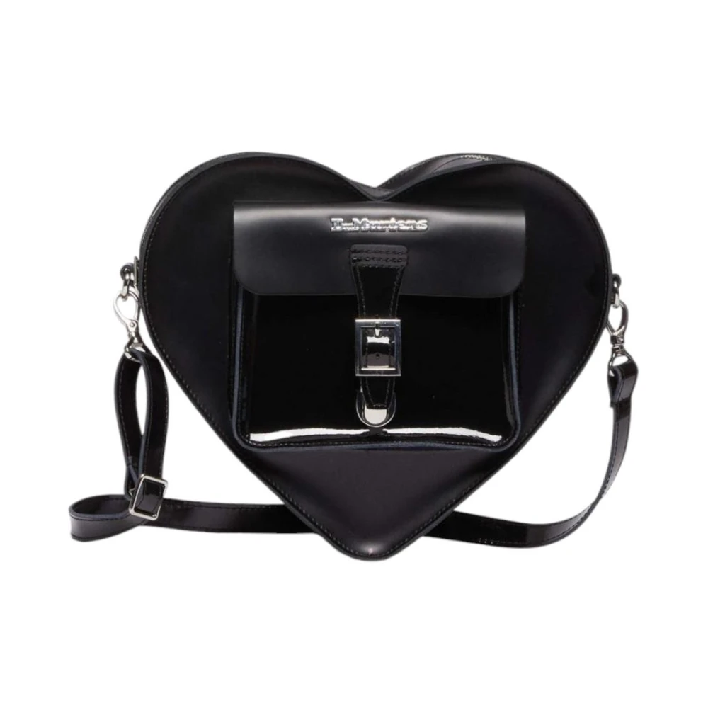 Dr. Martens Black Leather Heart Shaped Bag - Image 5