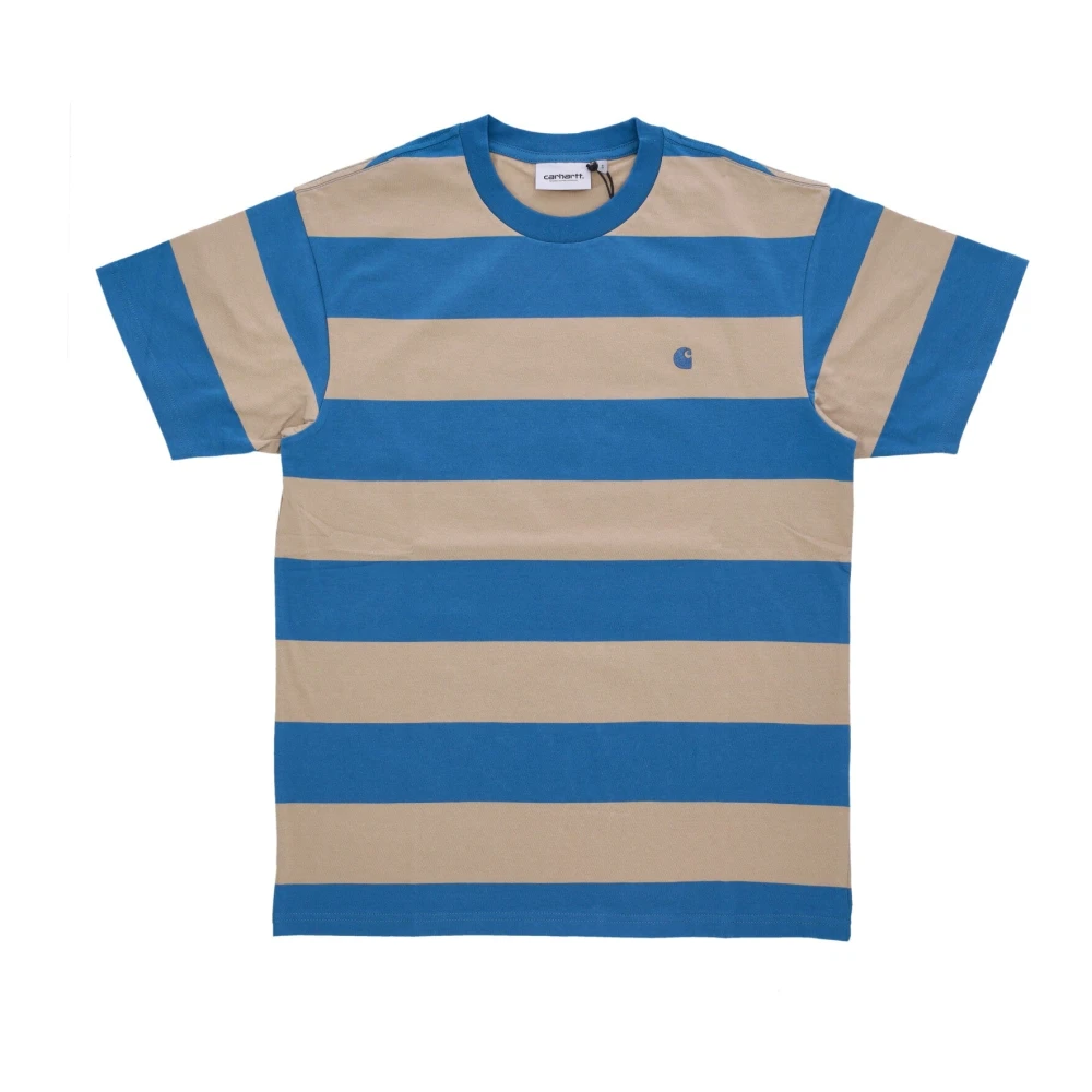 Carhartt WIP Gestreepte Crewneck Tee Amalfi Ammonite Multicolor Heren
