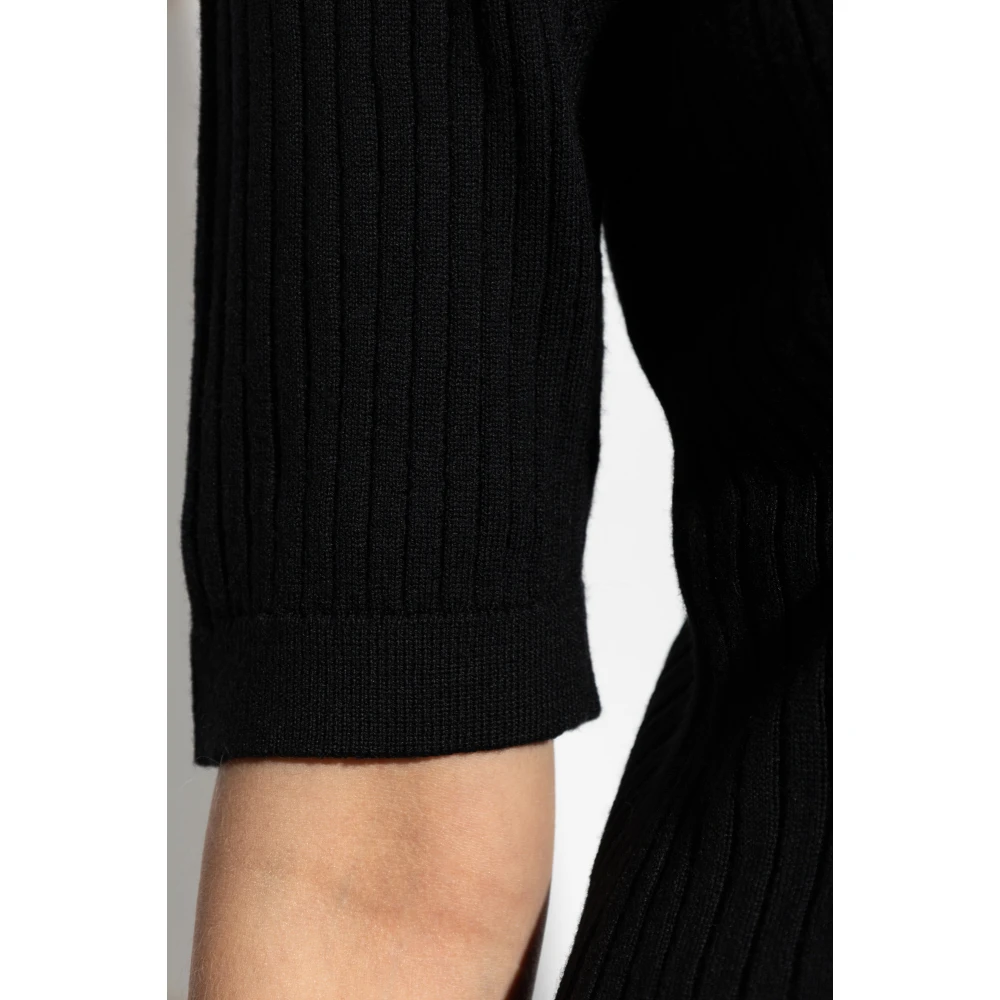 Officine Générale Jurk met polokraag Black Dames