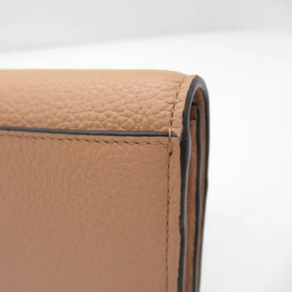 Chloé Pre-owned Leather wallets Brown Dames