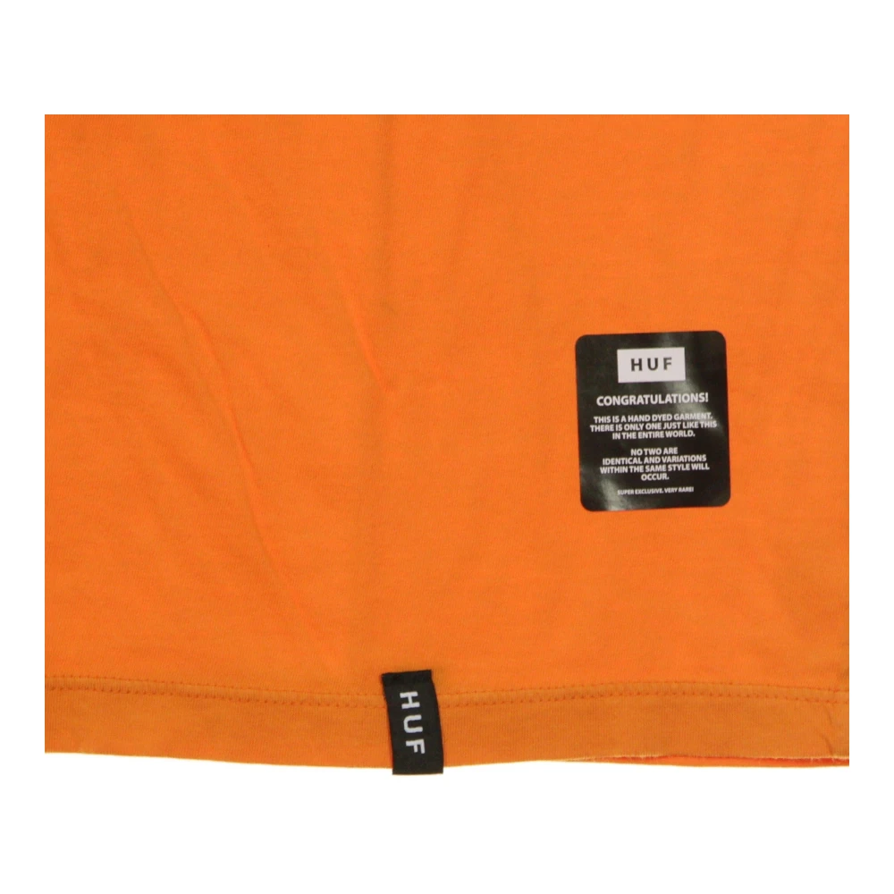 HUF Logo Heren T-shirt Roest Oranje Orange Heren