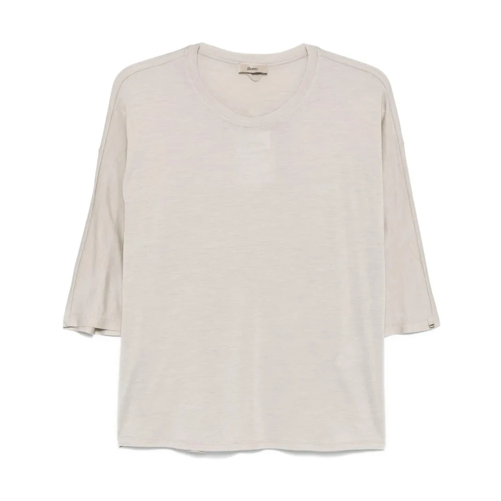 Herno - Tops > T-Shirts - Beige - Herno - Modalova