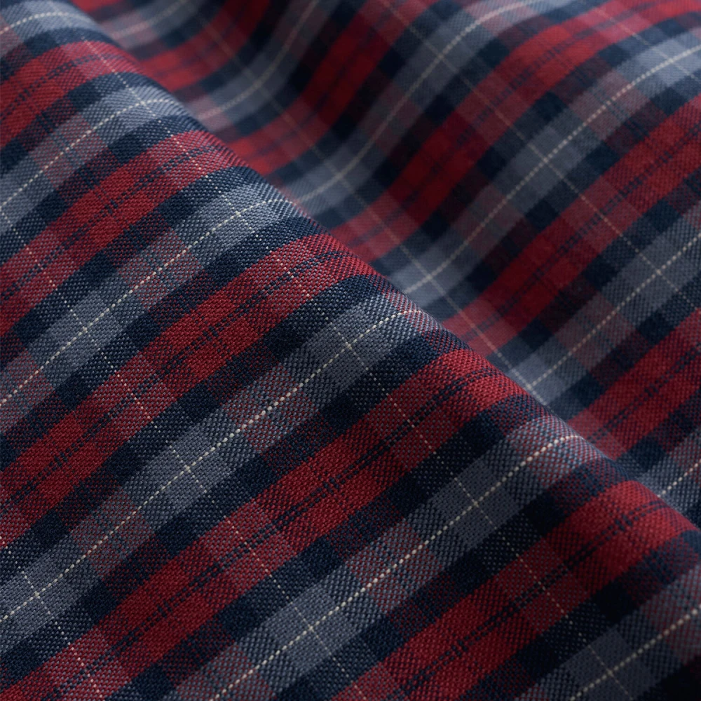 Brooks Brothers Donkerrood Regular Fit Non-Iron Stretch Katoenen Overhemd met Knoopsluiting Red Heren