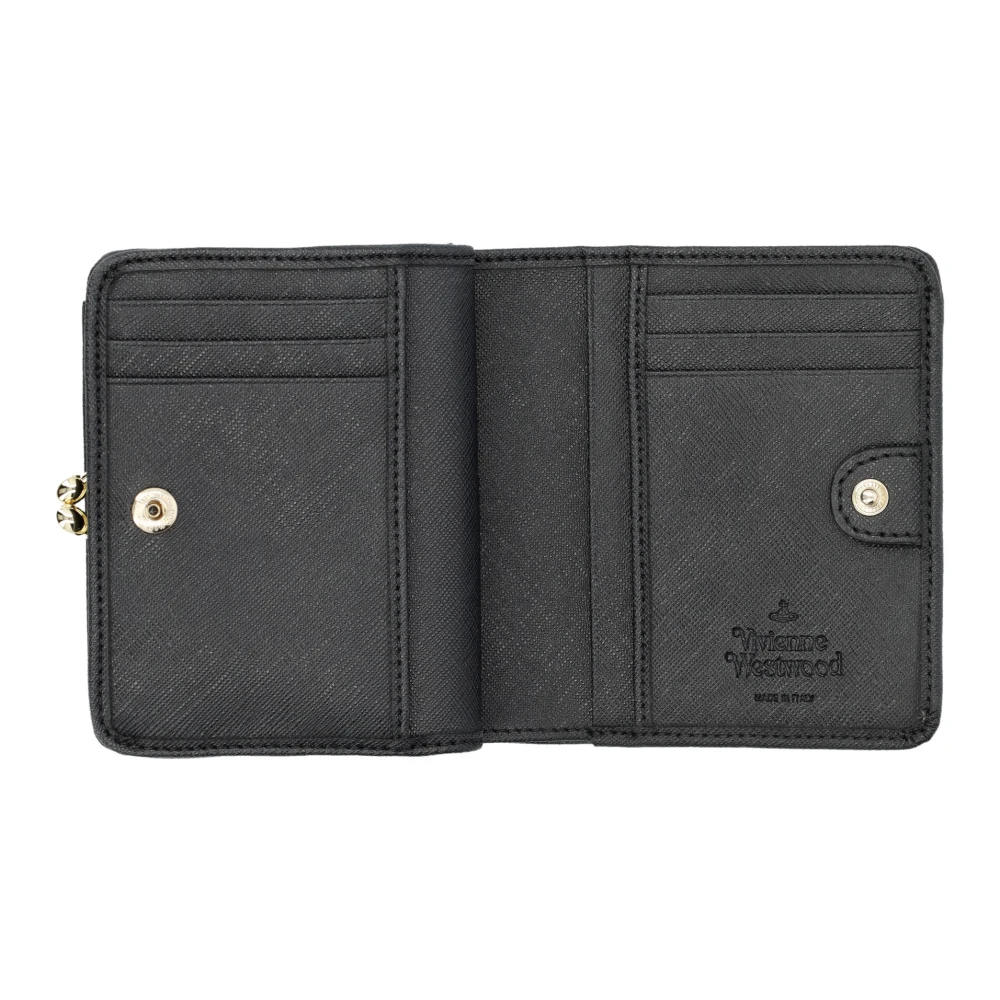 Vivienne Westwood Zwarte 3D Orb Portemonnee Black Dames
