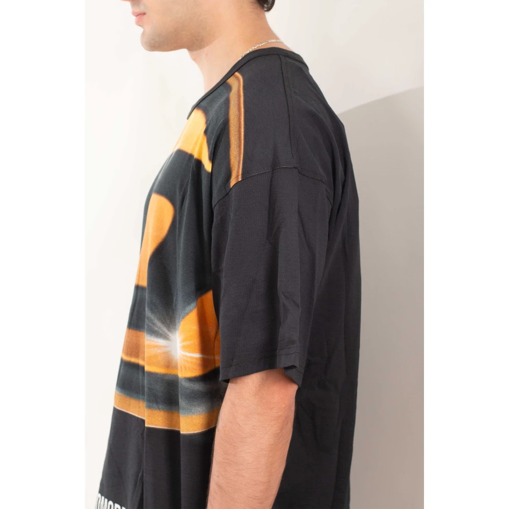 Diesel Grote Logo Tee in T-Box Stijl Black Heren