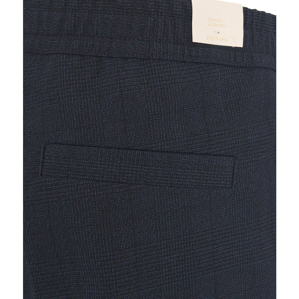 Briglia Blauwe Wol Chino Broek Blue Heren