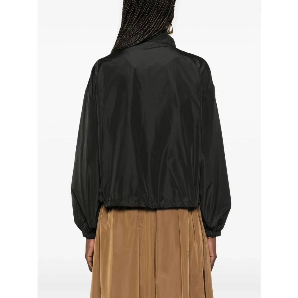 Herno Zwarte Zip Jas Black Dames