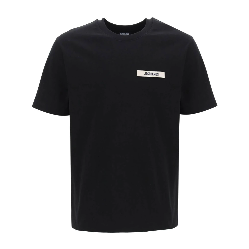 Jacquemus T-Shirts Black Heren