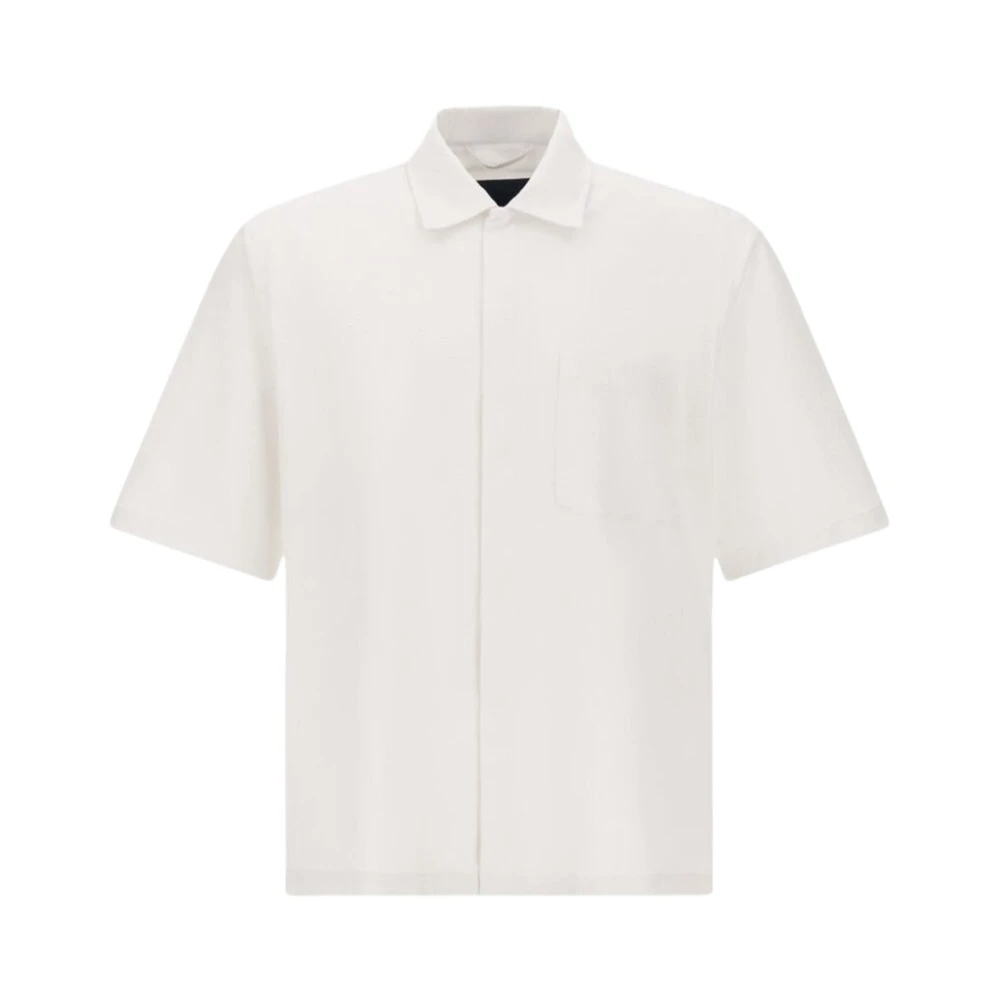 Herno Mannelijk Wit Seer-Crease Shirt