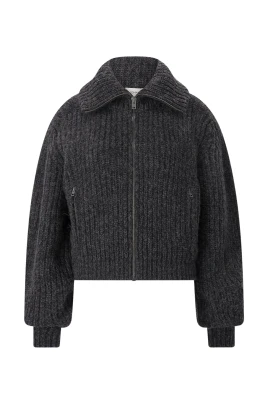 Alpacka Cardigan med dragkedja