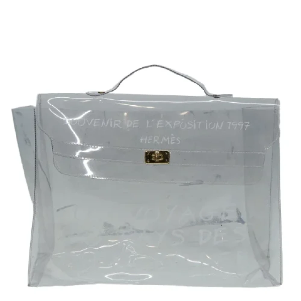 Hermès Vintage Pre-owned Canvas handbags White Dames