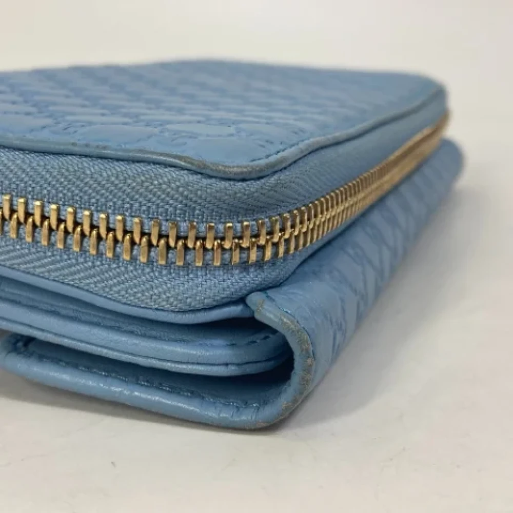 Gucci Vintage Pre-owned Leather wallets Blue Dames