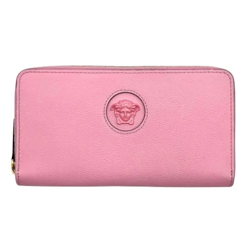 Versace Pre-owned Leather wallets Pink Dames