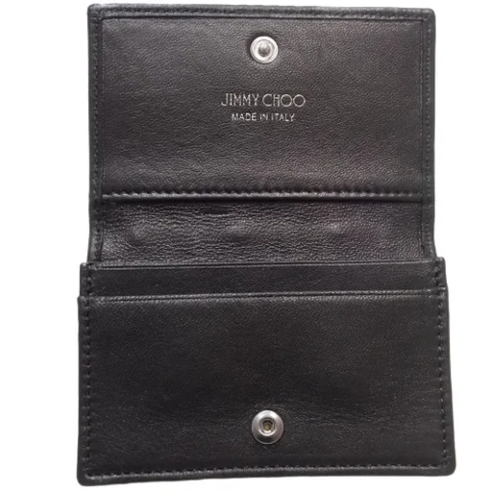 Jimmy Choo Pre-owned Leather wallets Black Dames