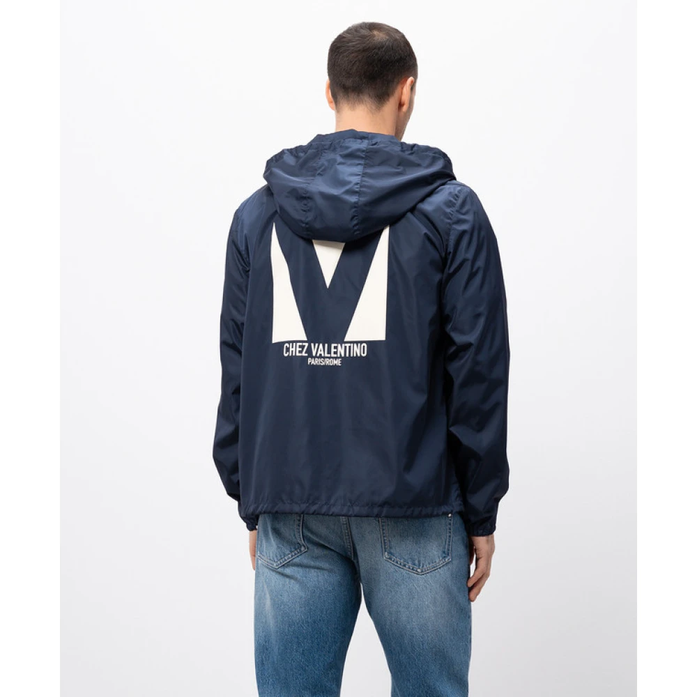 Valentino Stijlvolle Jas voor Mannen Blue Heren