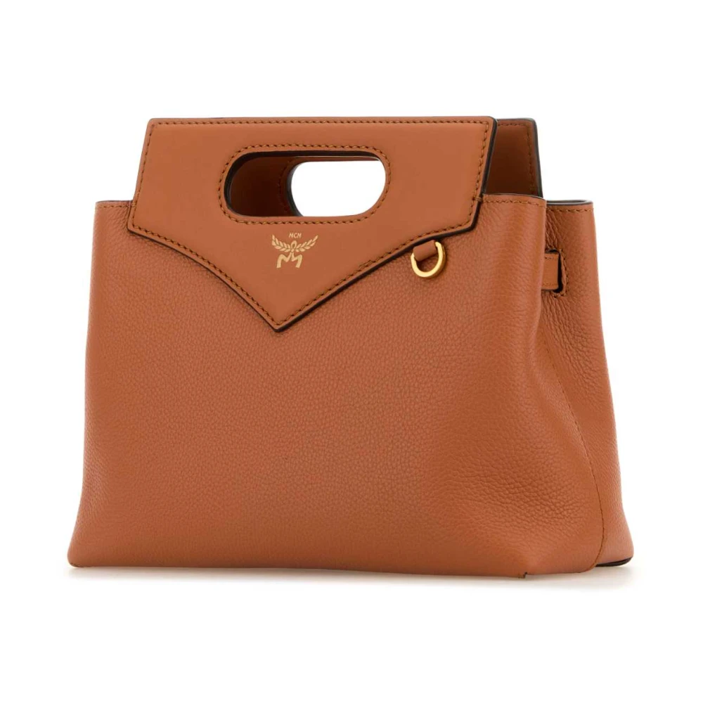 MCM Soft Diamond Karamel Leren Handtas Brown Dames
