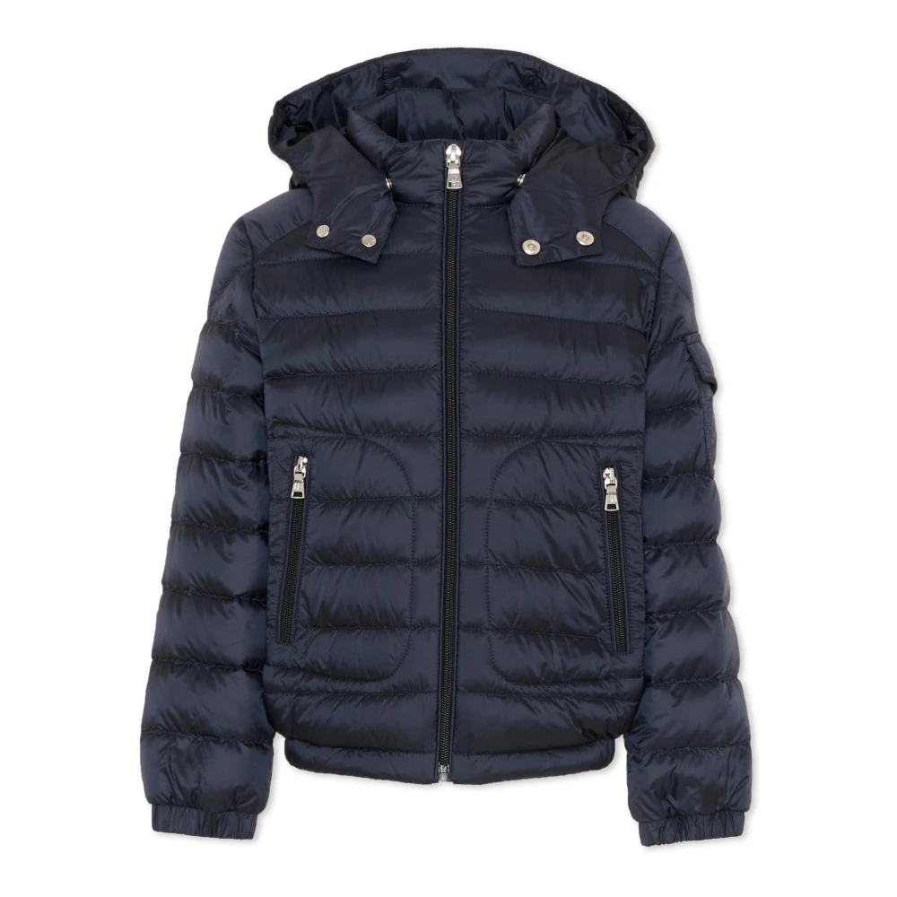 Moncler Unisex Kids Blue Winter Jackets, 6 Y, Quilted Jacket