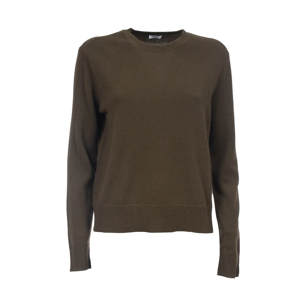 Aspesi Geribbelde Trui Green Dames