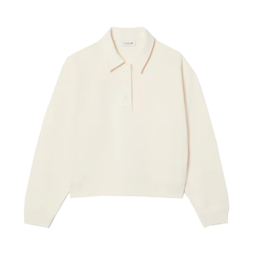 Lacoste Mujer Blanco Sudaderas, Talla: L