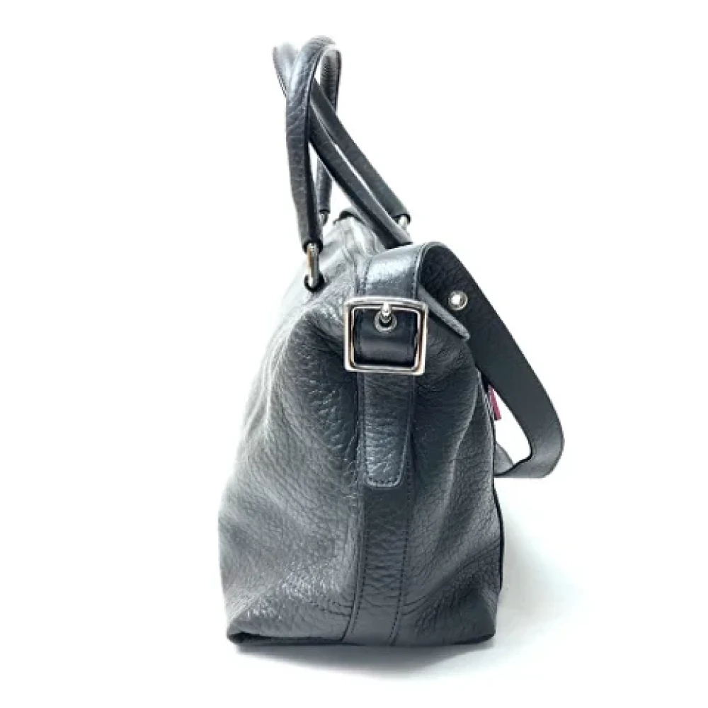 Coach Pre-owned Leather handbags Gray Dames