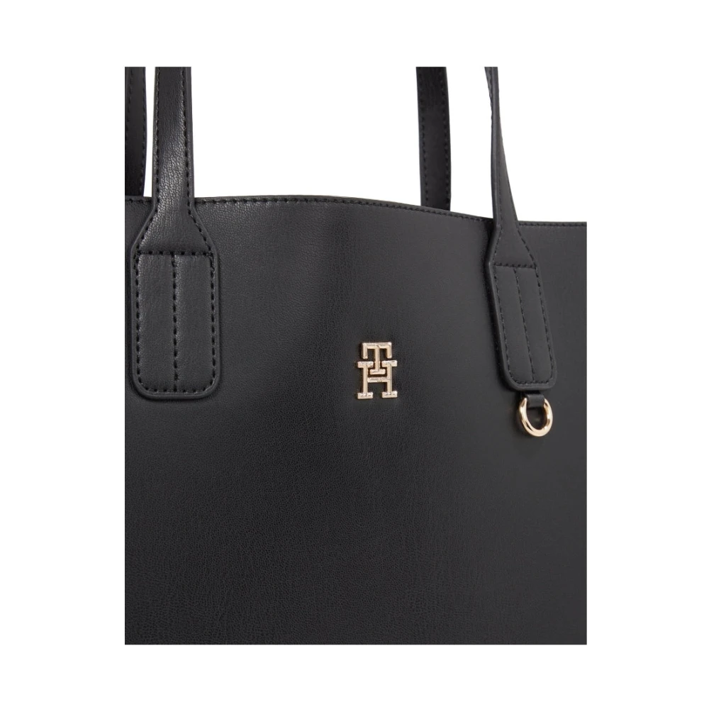Tommy Hilfiger Zwarte Satchel Handtas voor Vrouwen Black Dames