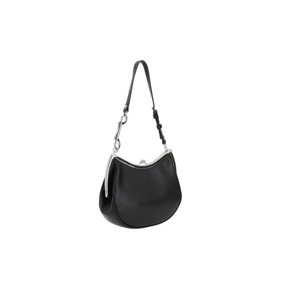 Vivienne Westwood Iconische Orb Leren Schoudertas Black Dames
