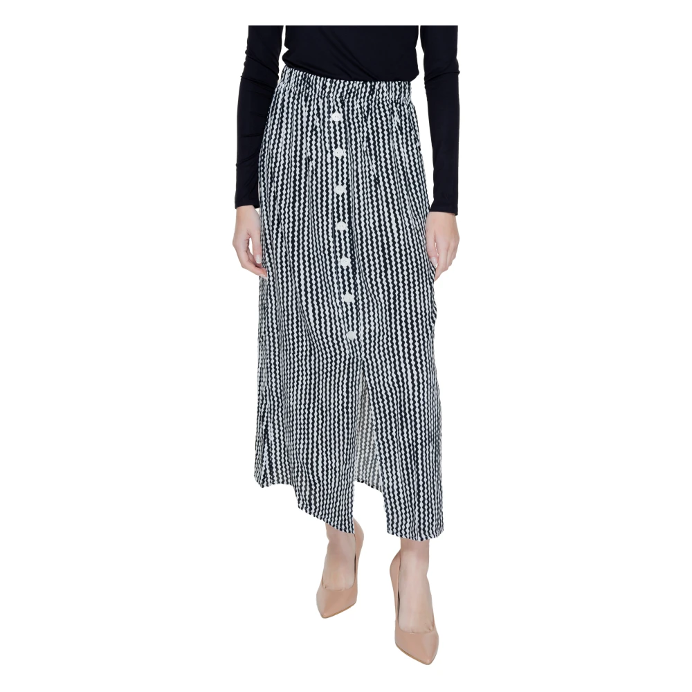 Only Geometrische Geknoopte Rok Viscose Multicolor Dames