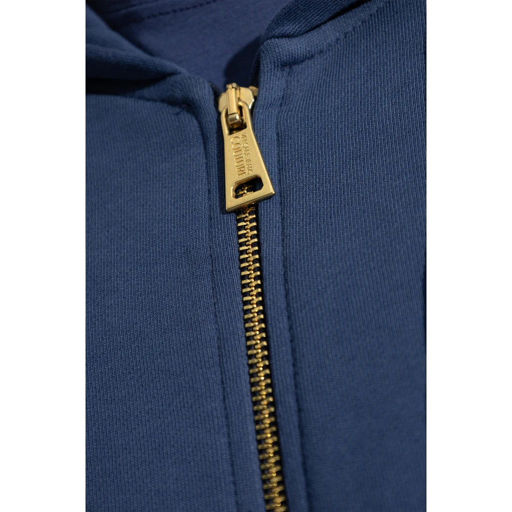 Versace Jeans Couture Rits-sweatshirt Blue Heren