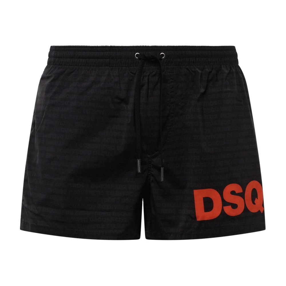 Dsquared2 Men's Black Boxer Mini - Beachwear - S - Swimwear