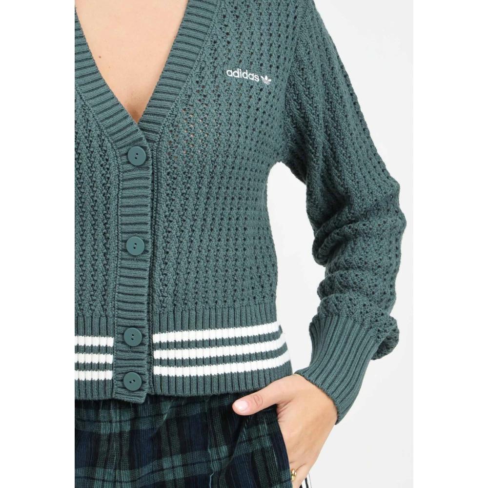 adidas Originals Tartan Gebreide Vest Groen Vrouwen Green Dames