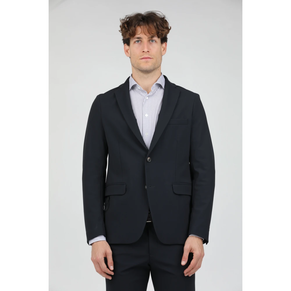 RRD Microfantasia Technische Stoffen Jas Blue Heren