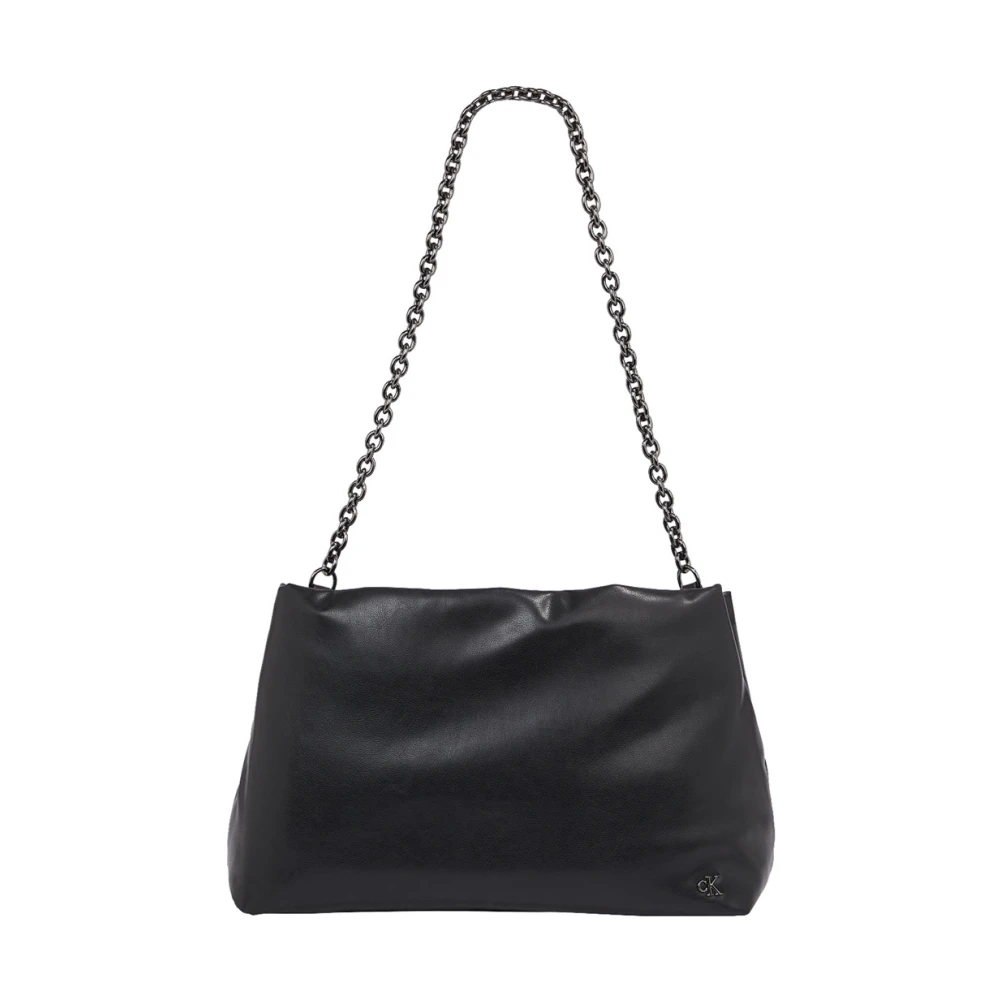 Calvin Klein Women's Black Micro Mono Tote Shoulder Bag
