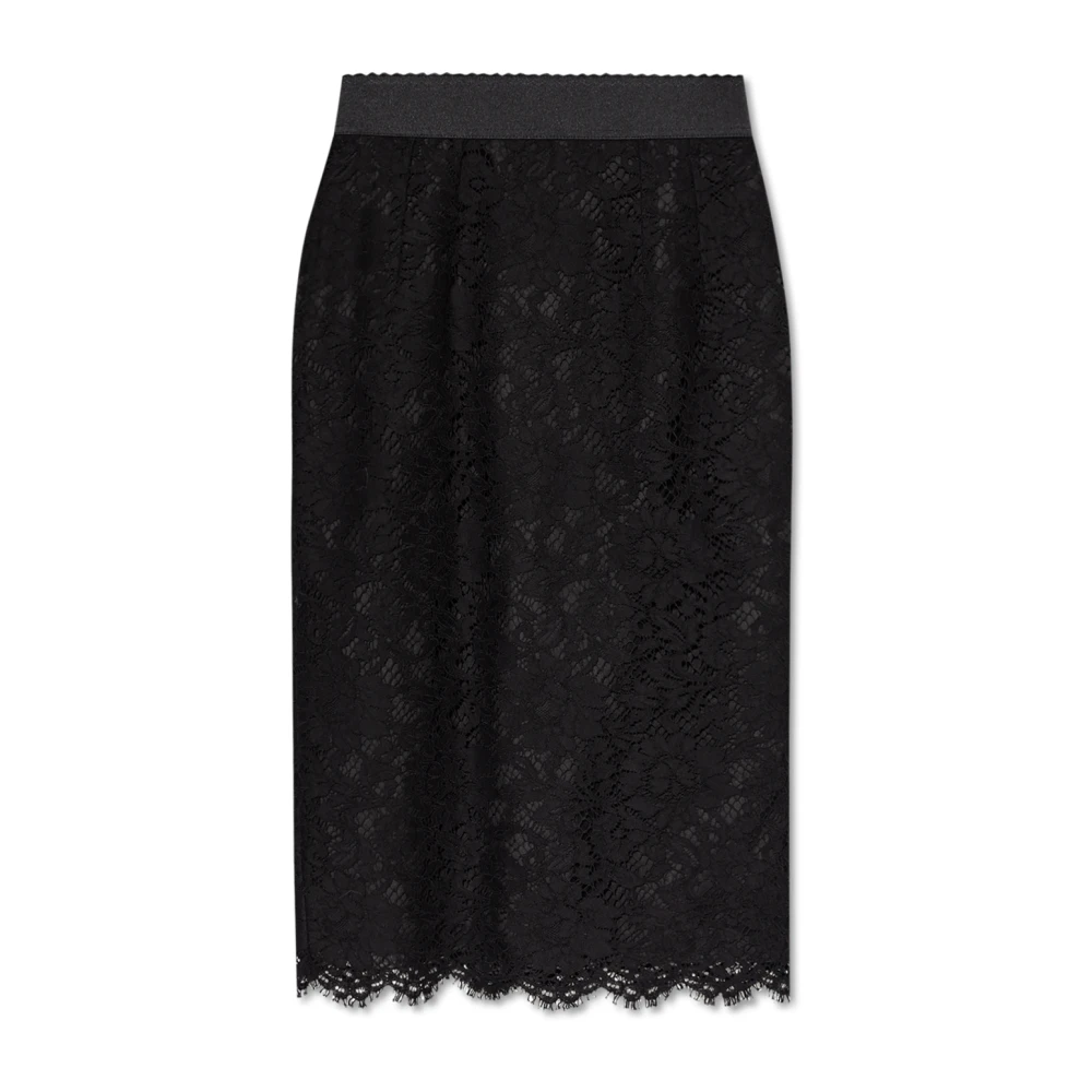Dolce & Gabbana Kanten rok Black Dames