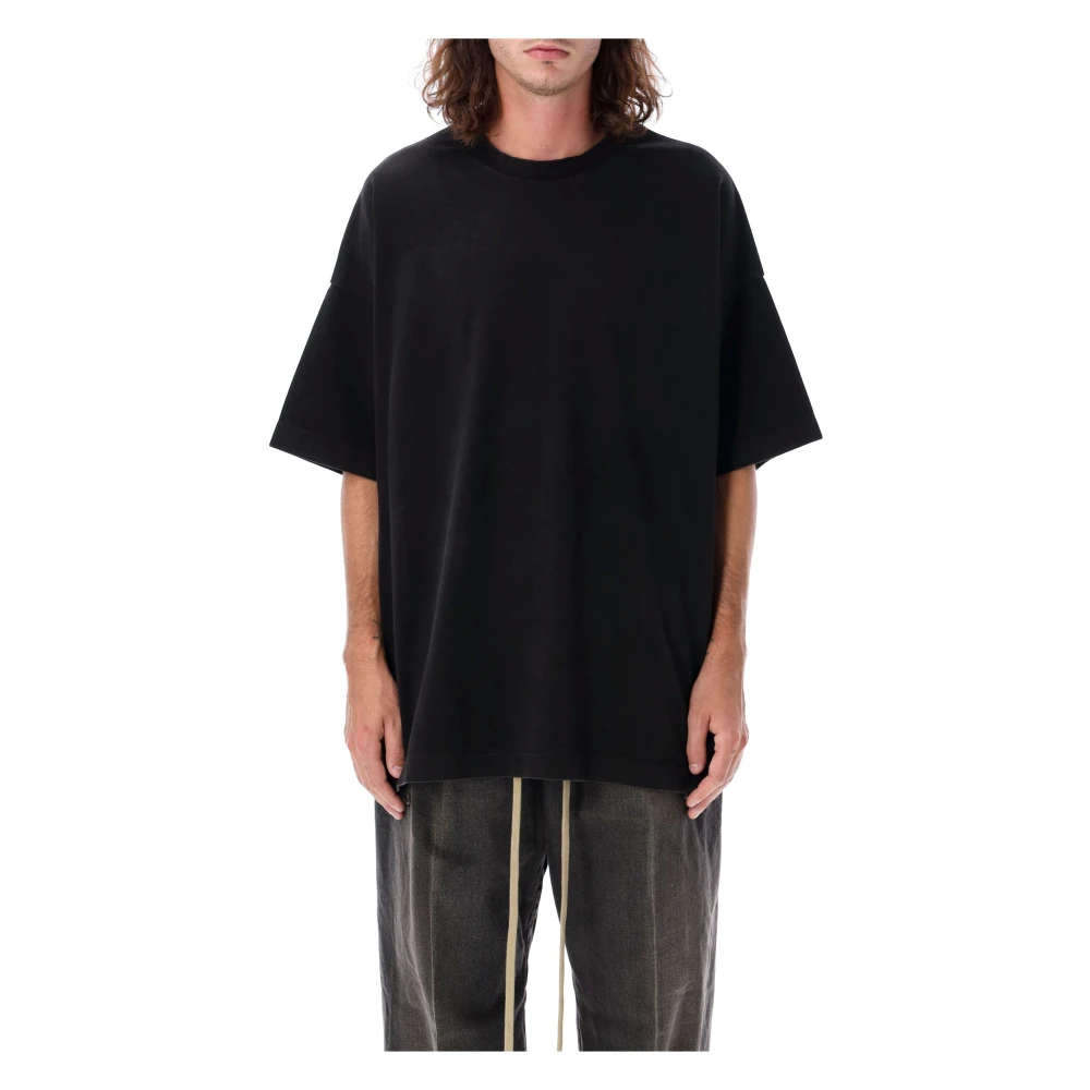 Fear Of God Zwart Oversized T-shirt Klassieke Ronde Hals Black Heren