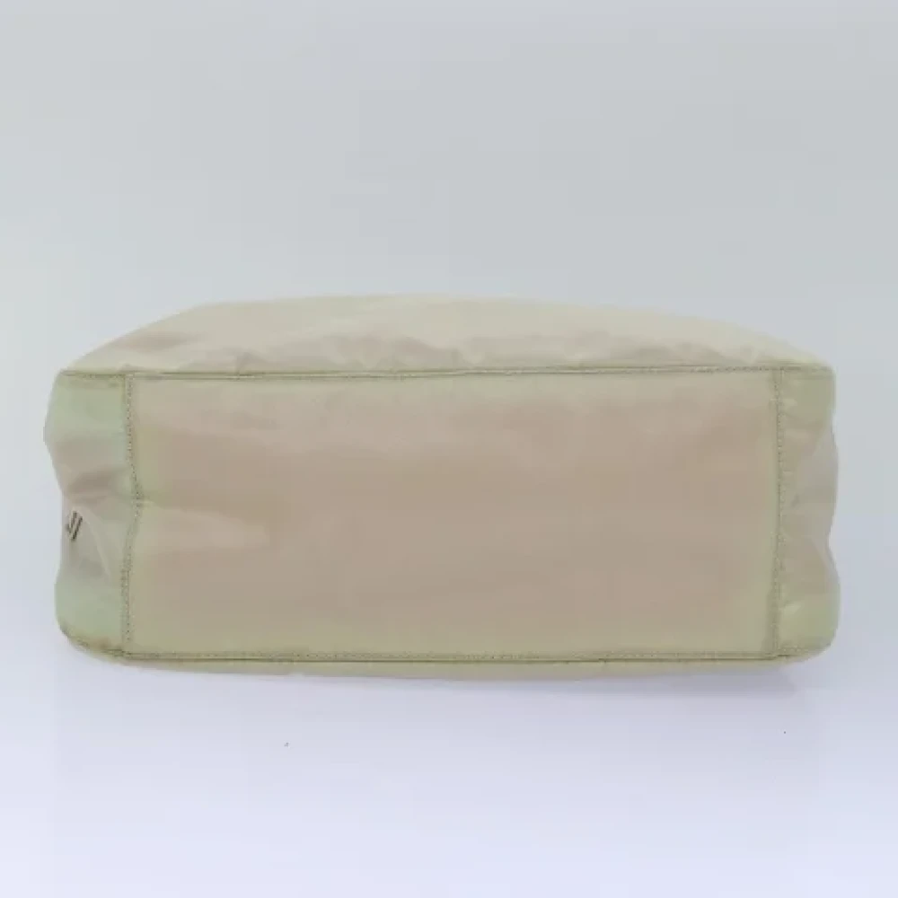 Prada Vintage Pre-owned Nylon prada-bags Beige Dames