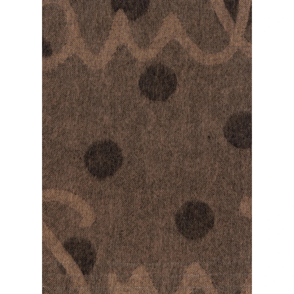 Paul Smith Gradient Polka Lambswool-Cashmere Scarf Brown Unisex